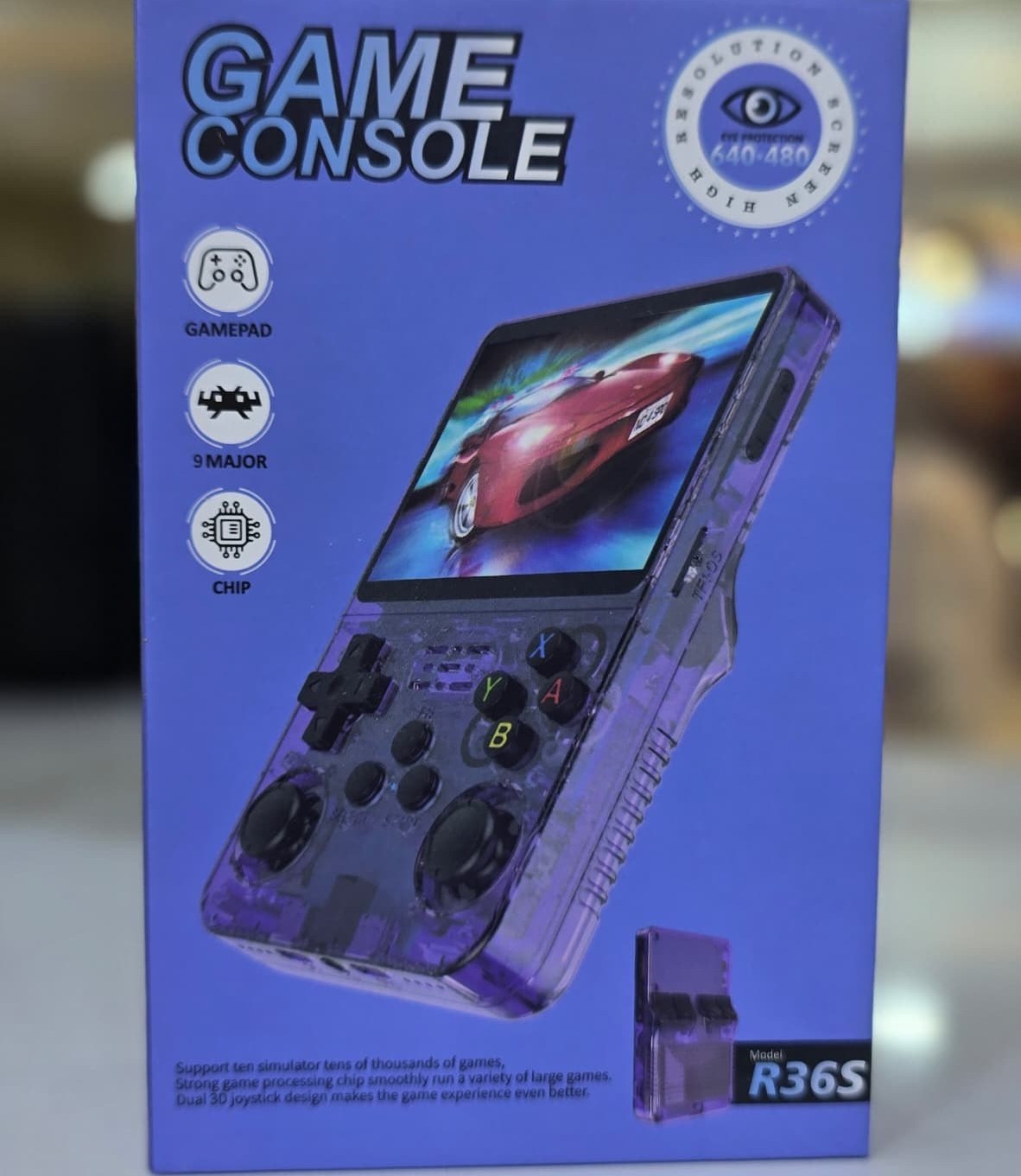 کنسول بازی دستی R36S +پک اصلی+گلس