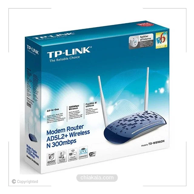 مودم + ADSL2 بیسیم تی پی لینک TP-Link TD-8960N