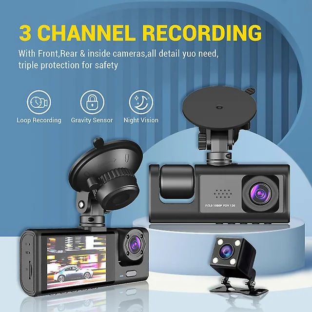 دوربین 3 لنزه خودرو برند BLACK BOX وای فای دار
